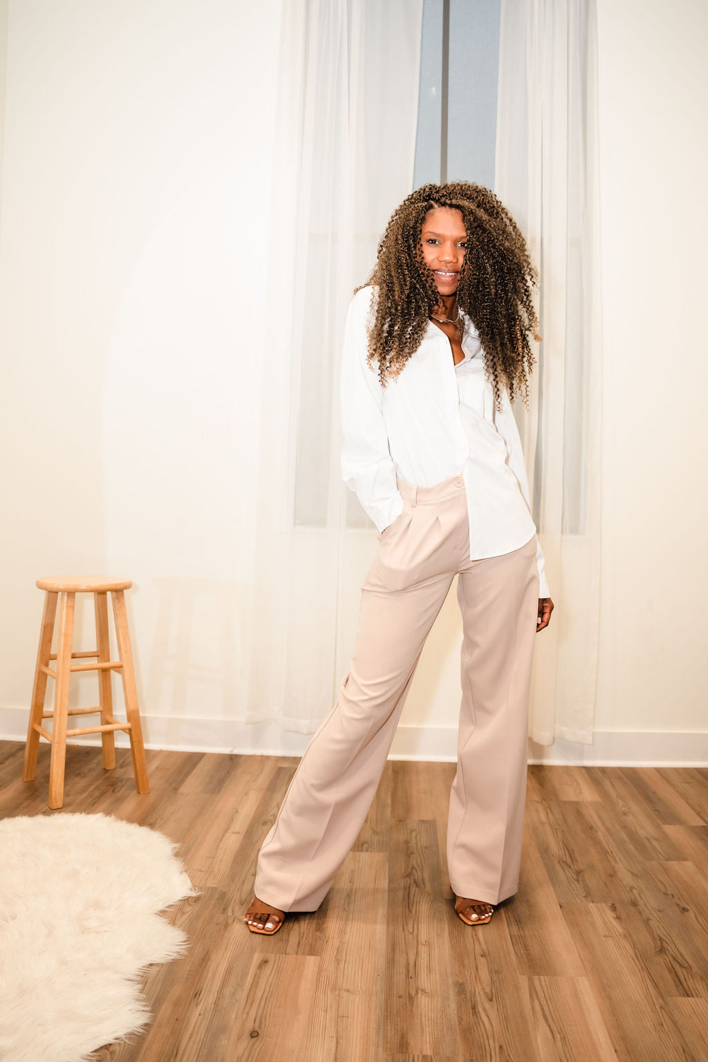 Elevated Comfort Tall Work Pants | Tan The Elevated Closet