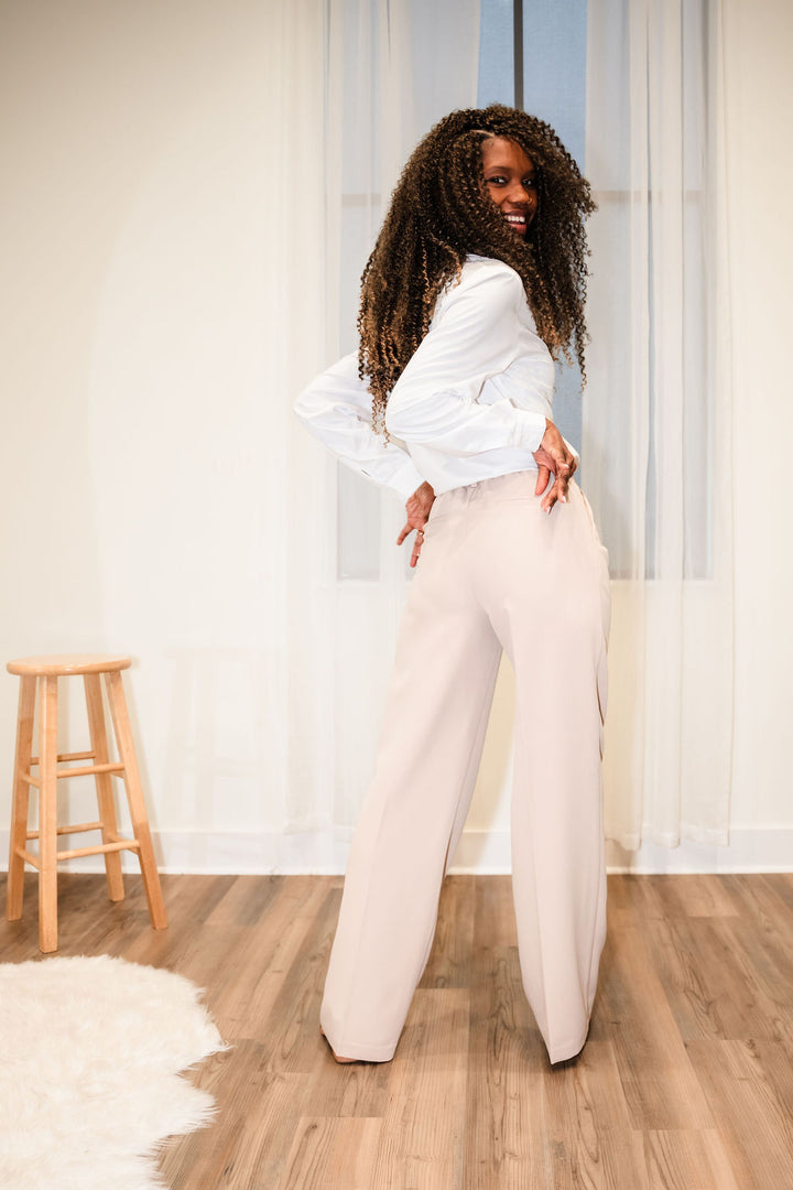 Elevated Comfort Tall Work Pants | Tan The Elevated Closet