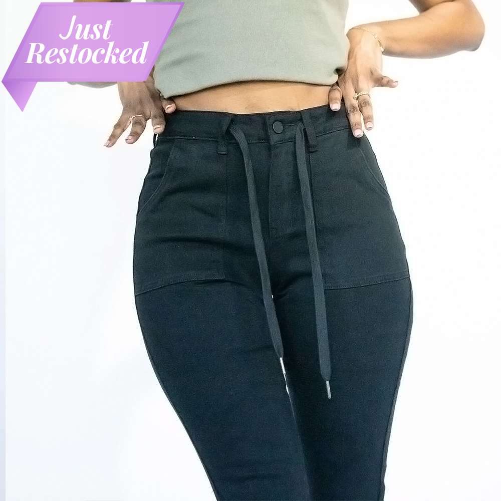 Tall Denim Joggers | Black The Elevated Closet