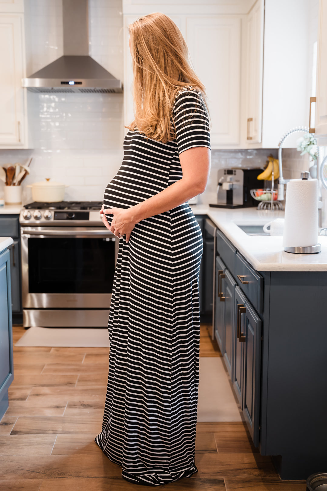 Tall T-Shirt Maxi Dress | Striped The Elevated Closet