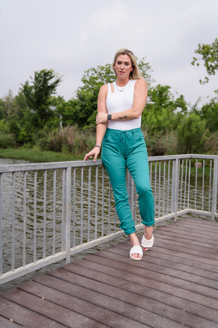 Tall Denim Joggers | Jade The Elevated Closet