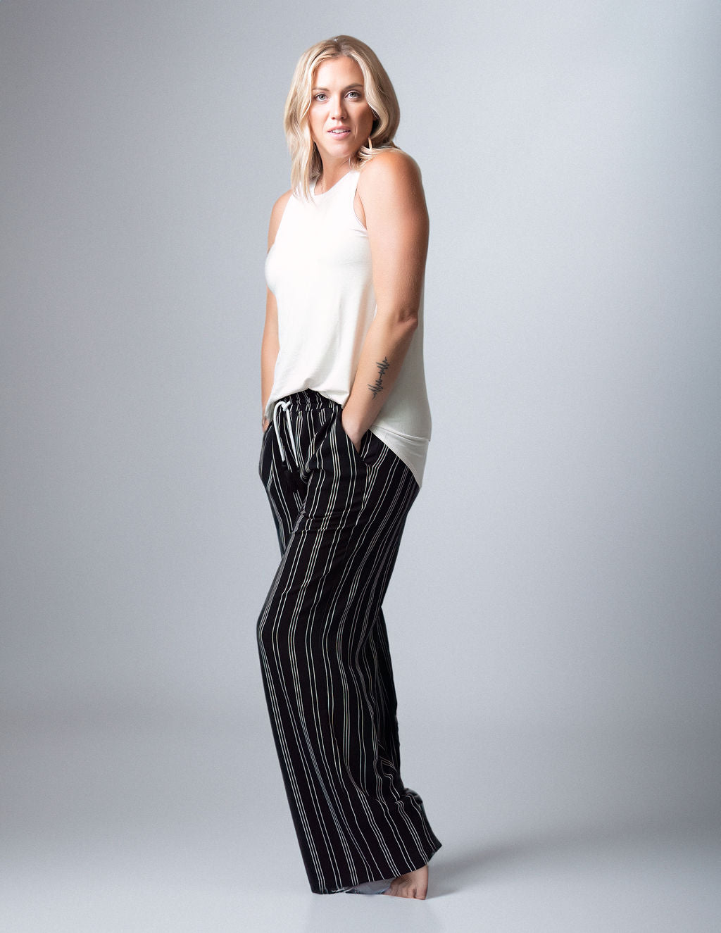 Tall Yacht Pants | Striped The Elevated Closet