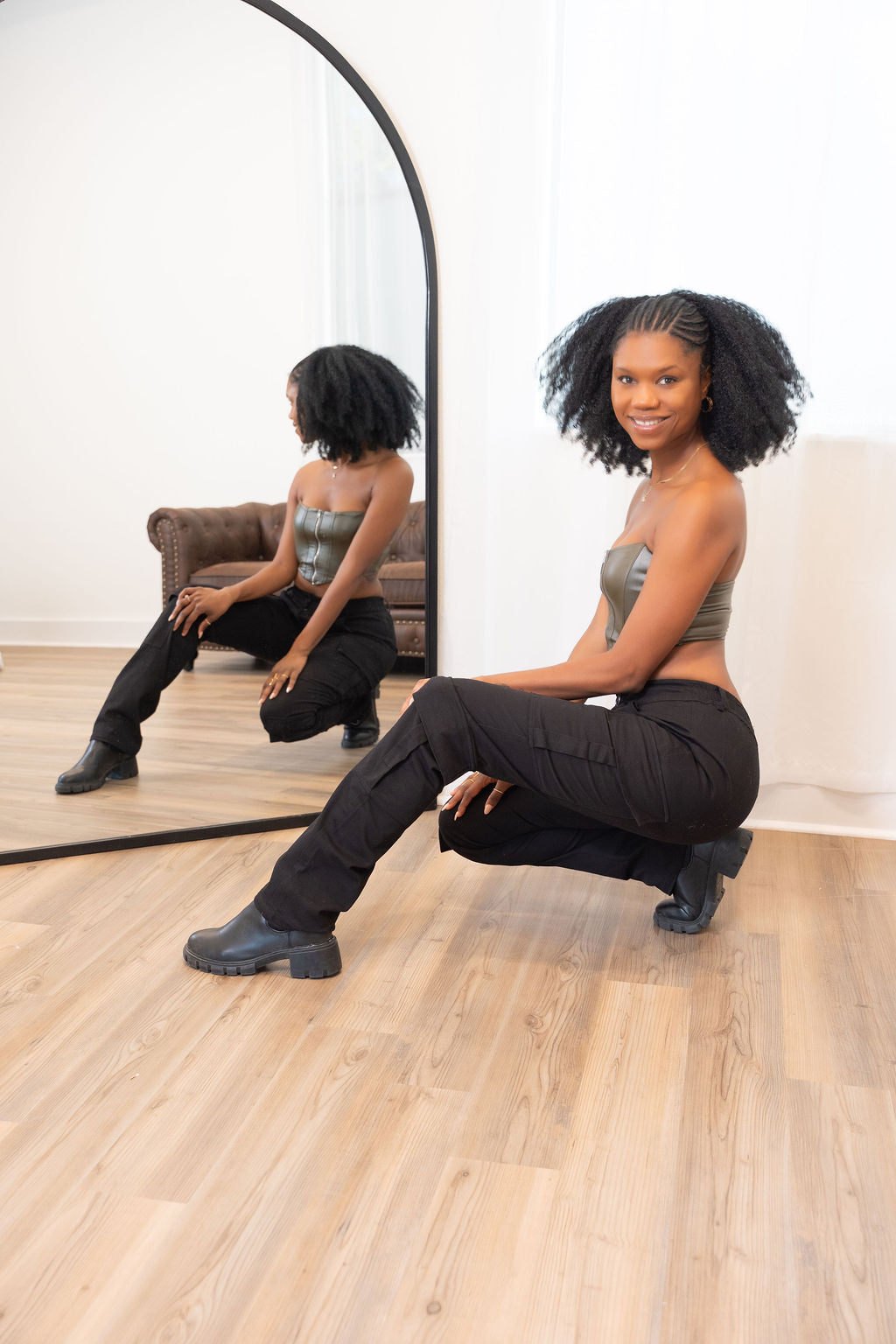 Tall Cargo Straight Leg Pants| Black The Elevated Closet