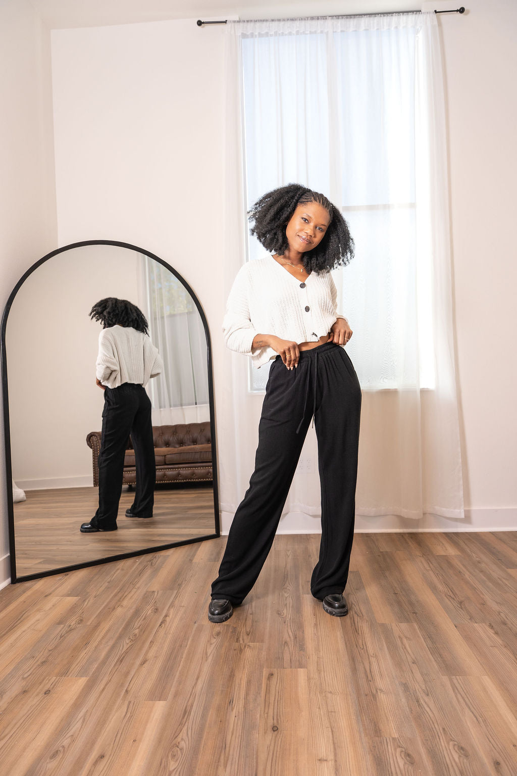 Tall Linen Blend Pants | Black The Elevated Closet
