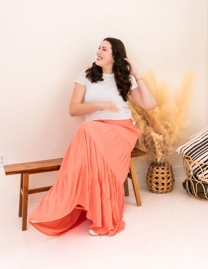 Tall Tiered Maxi Skirt The Elevated Closet