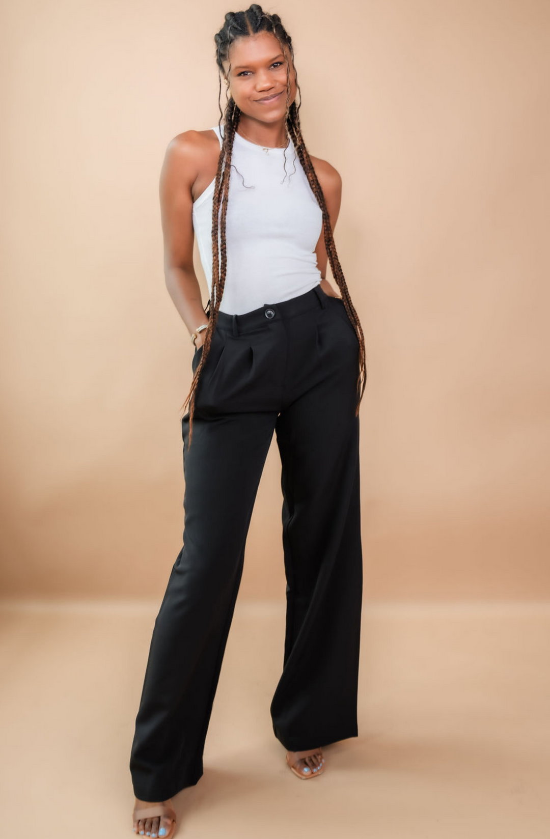 Elevated Comfort Tall Pleated Work Pants – The Elevated Closet Elevated Comfort Tall Pleated Work Pants – The Elevated Closet