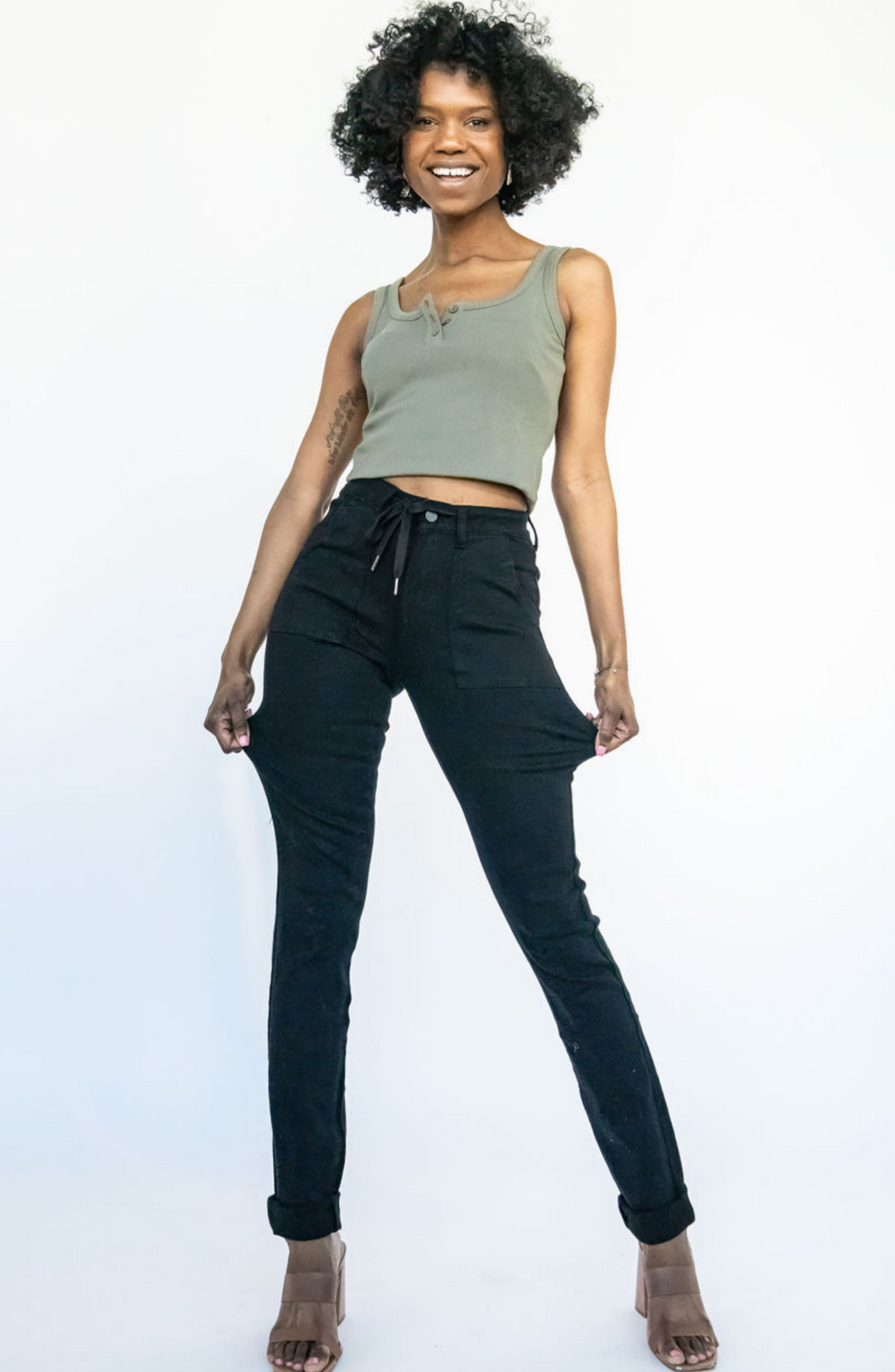 Tall Denim Joggers | Black The Elevated Closet