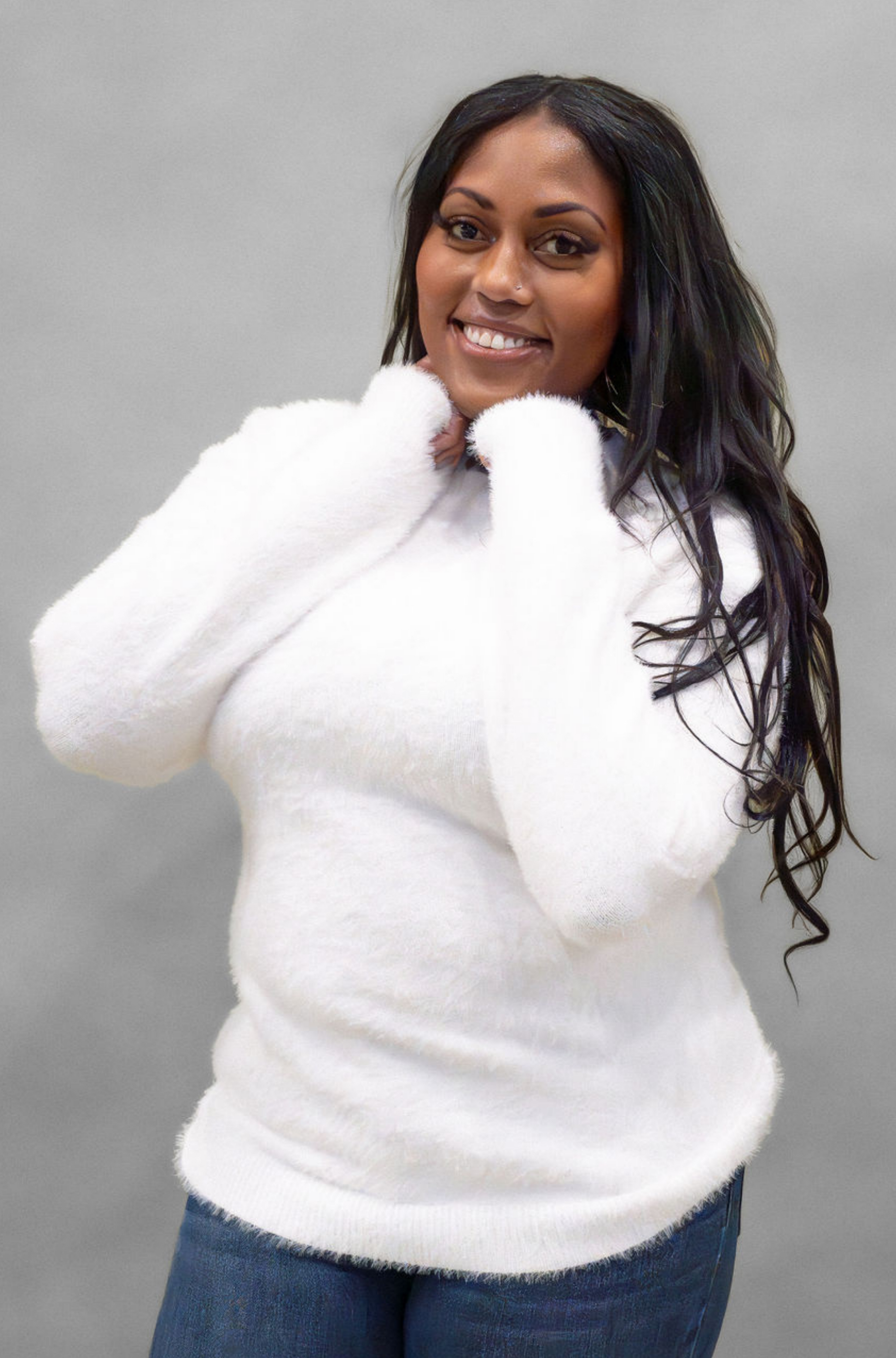 Fuzzy 2025 sweater women's