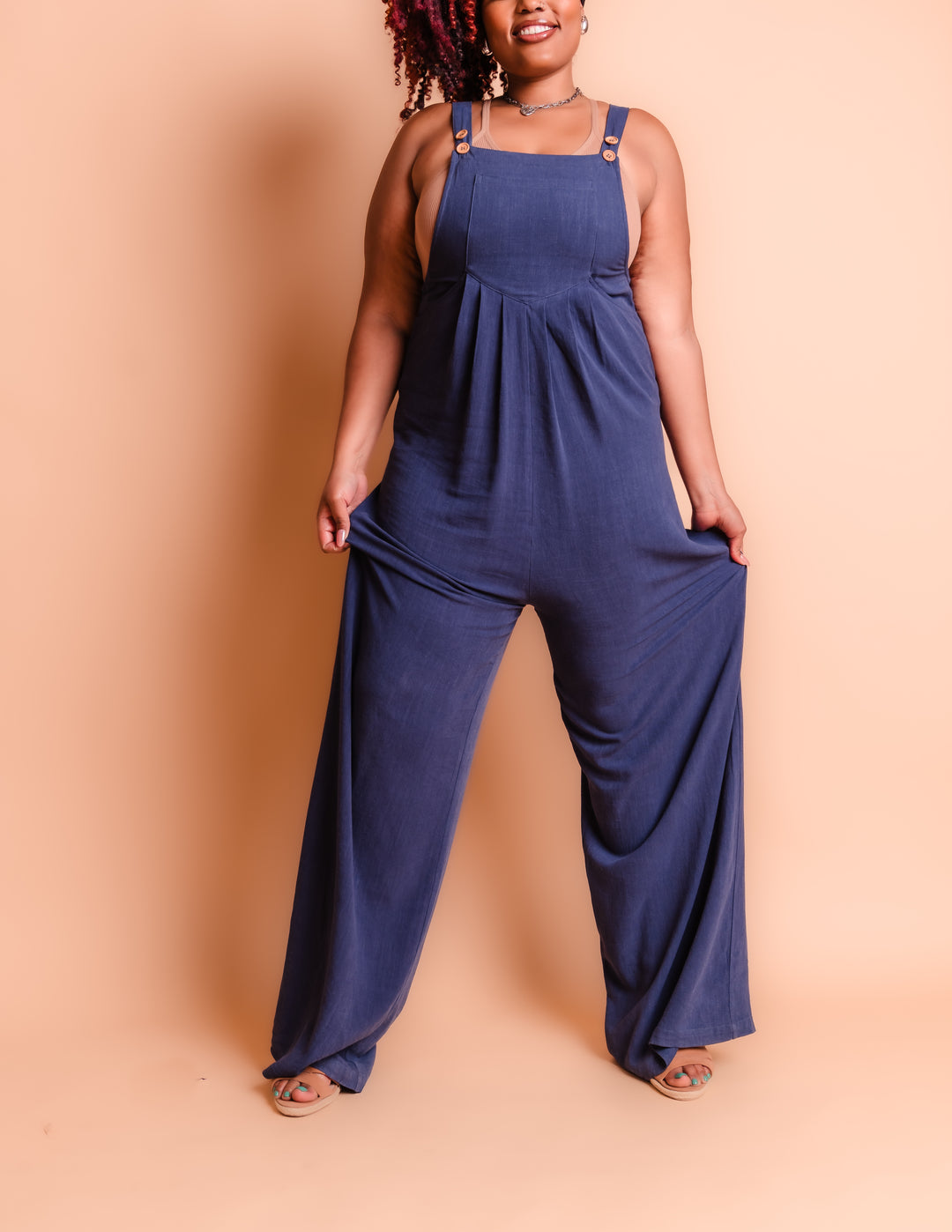 Tall Kami Overall Jumpsuit | Navy The Elevated Closet