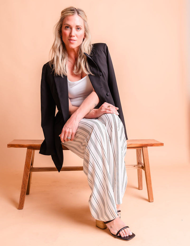 Tall Yacht Pants | Striped The Elevated Closet