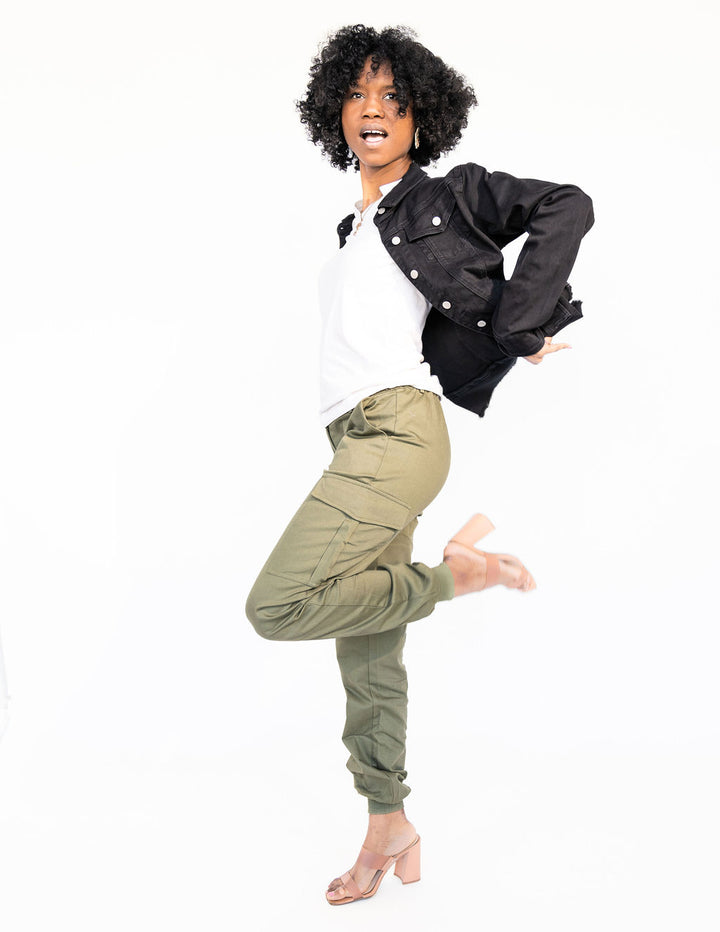 Tall Cargo Joggers | Olive The Elevated Closet