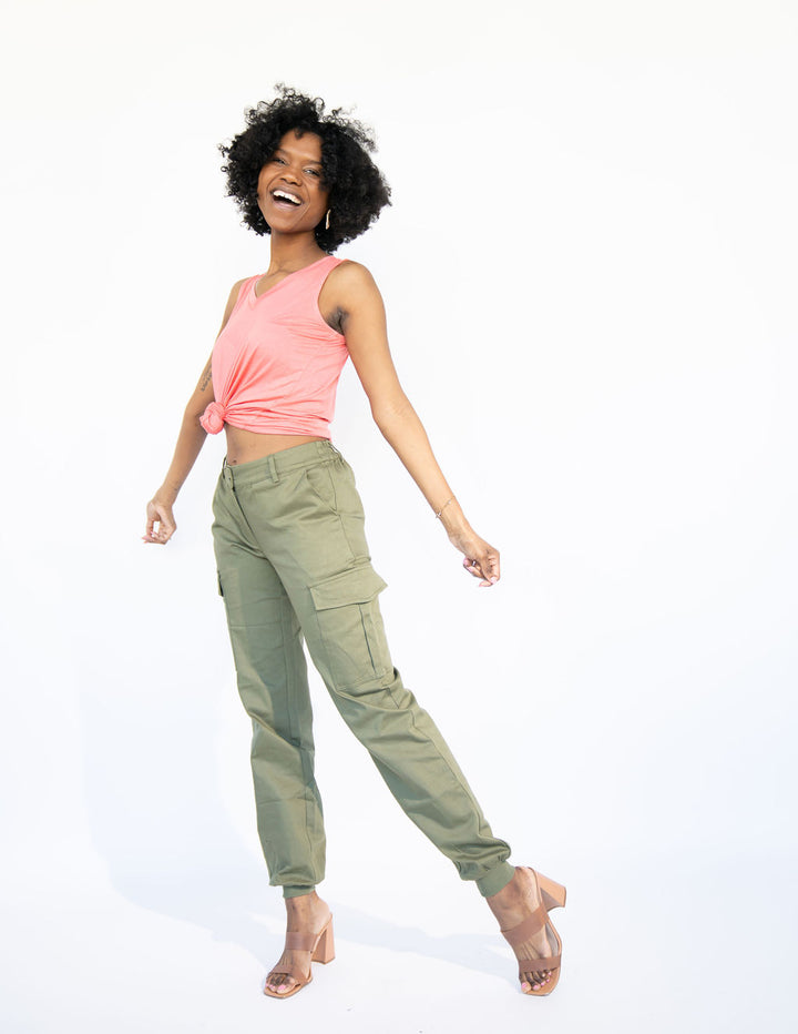 Tall Cargo Joggers | Olive Olive The Elevated Closet