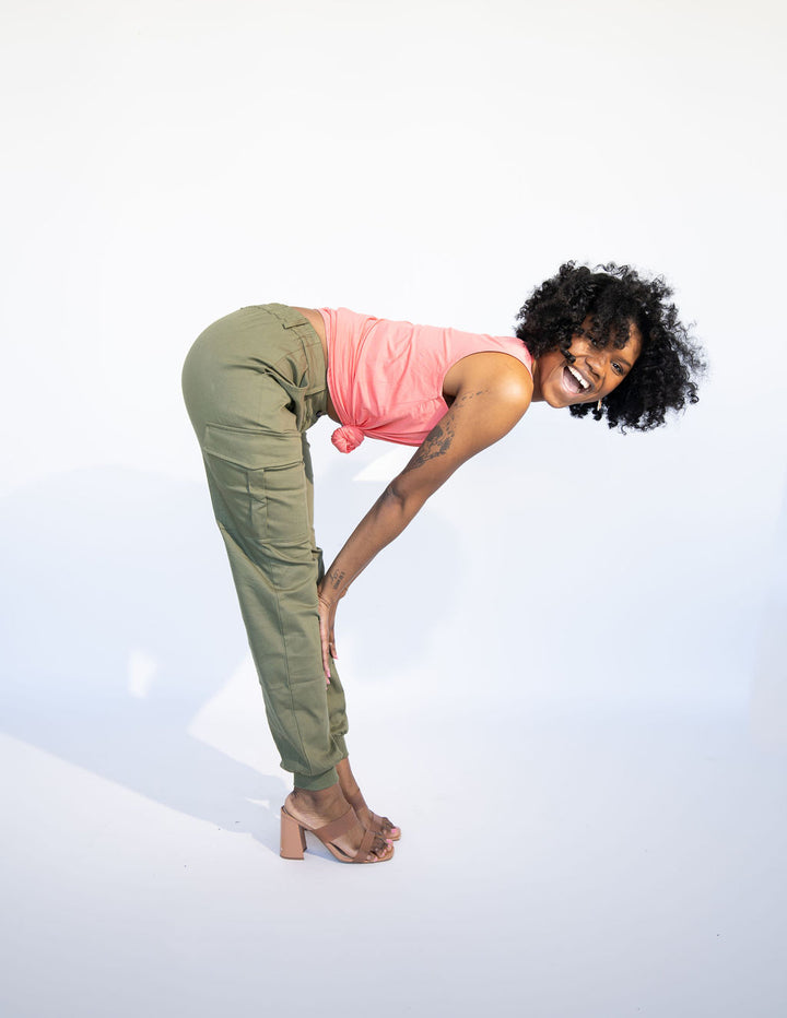 Tall Cargo Joggers | Olive The Elevated Closet