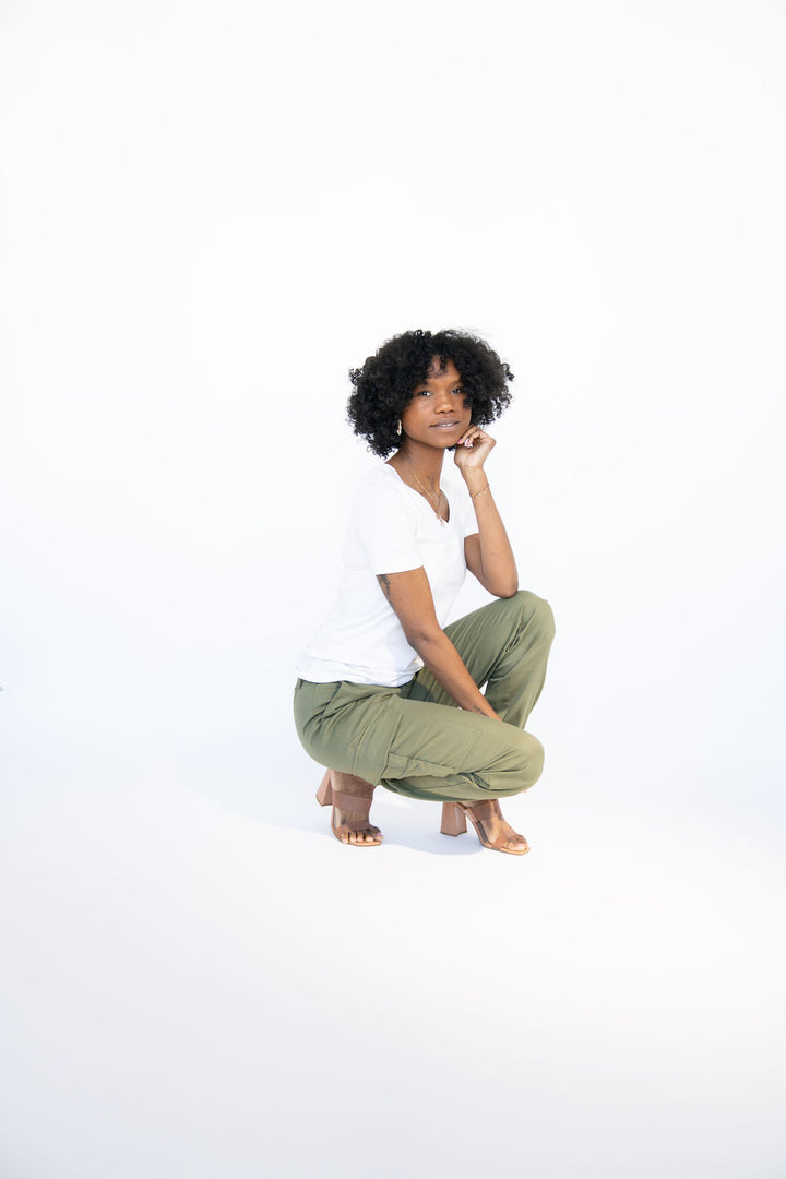 Tall Cargo Joggers | Olive The Elevated Closet