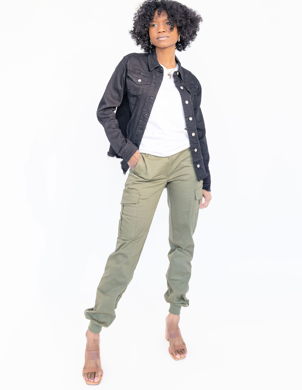 Tall Cargo Joggers | Olive The Elevated Closet