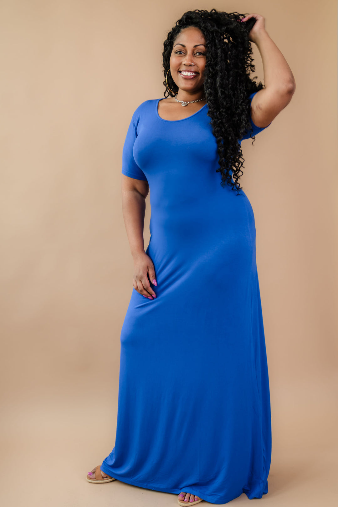 Tall T-Shirt Maxi Dress | Royal Blue Royal Blue The Elevated Closet