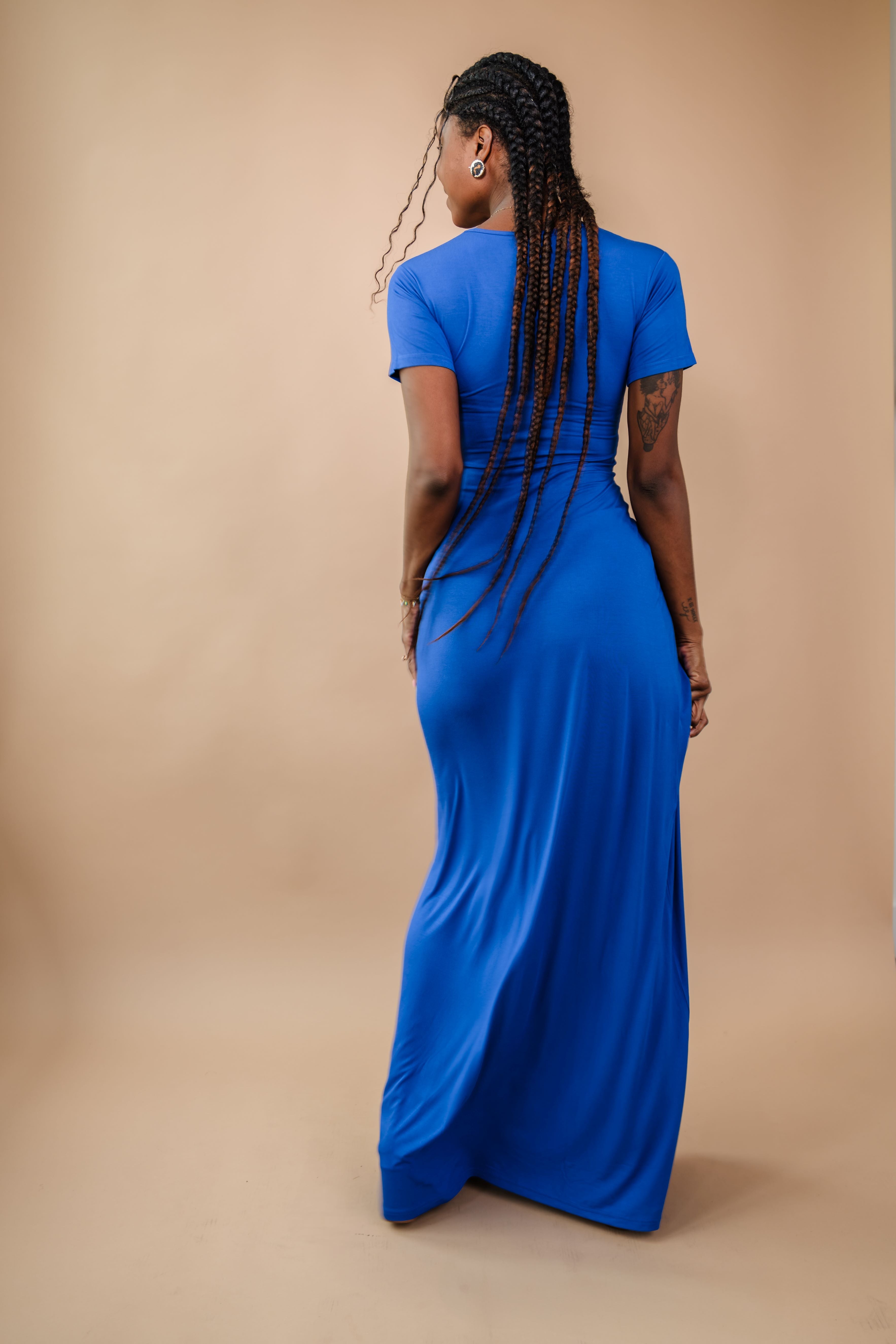 Tall T-Shirt Maxi Dress | Royal Blue Xs / Extra Tall / Royal Blue Tall T-Shirt Maxi Dress | Royal Blue – The Elevated Closet