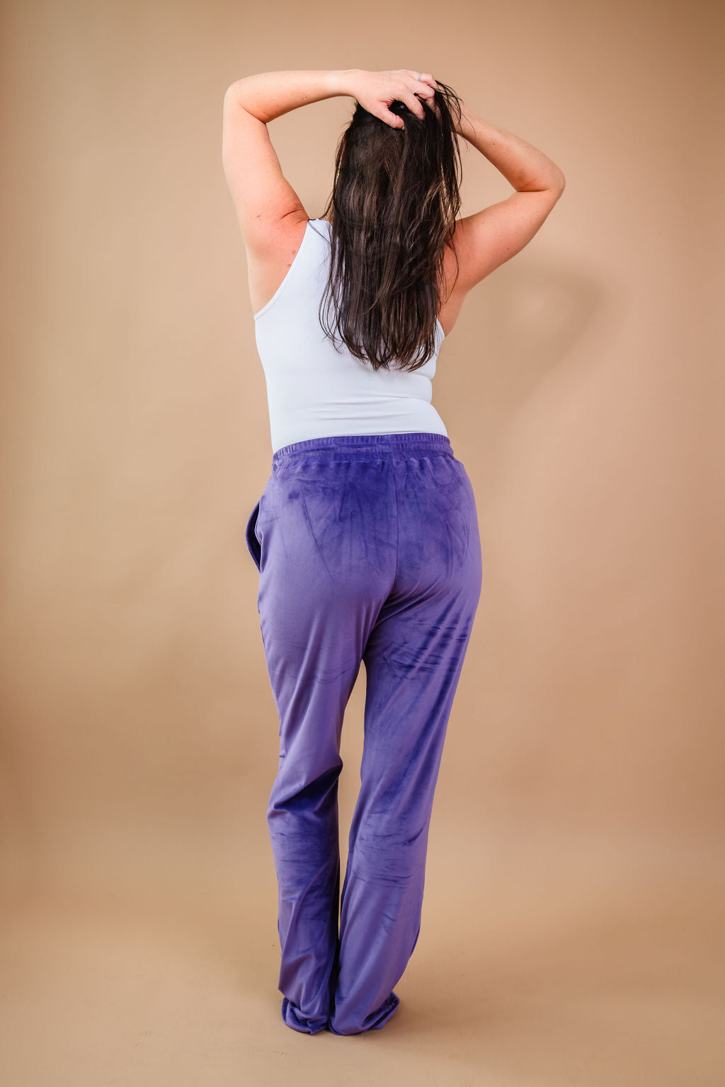 Tall Velour Lounge Pants | Purple The Elevated Closet