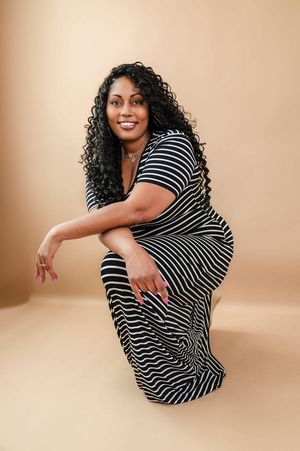 Tall T-Shirt Maxi Dress | Striped