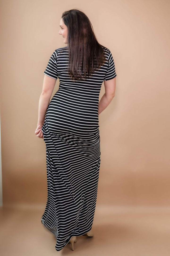 Tall T-Shirt Maxi Dress | Striped The Elevated Closet