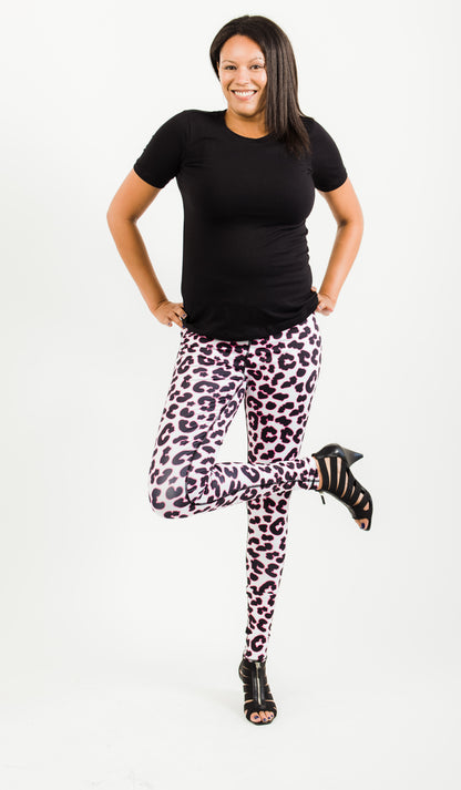 Tall Leopard Printed Leggings-FINAL SALE