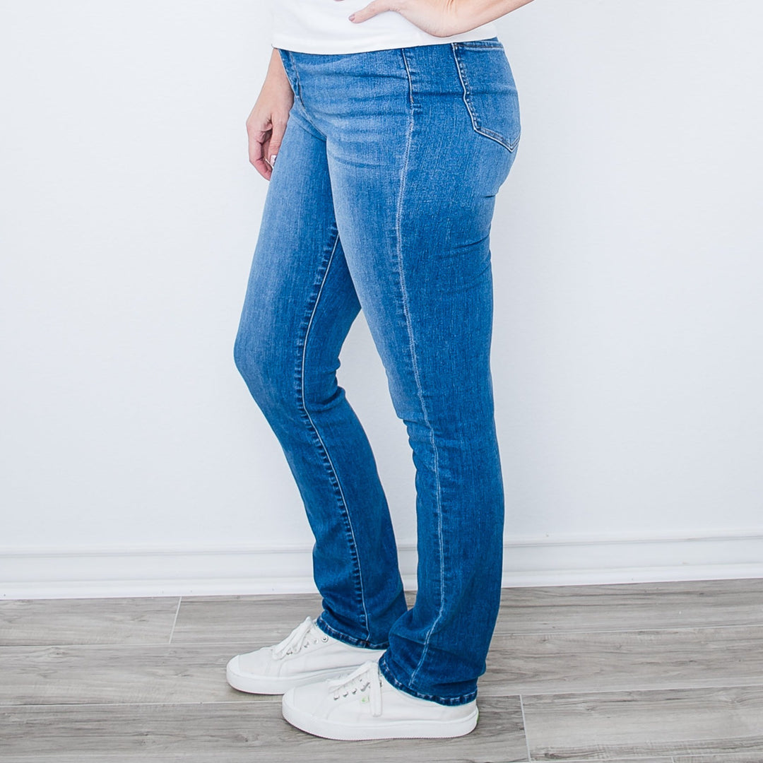 Tall Straight-Leg Jeans Medium Blue The Elevated Closet