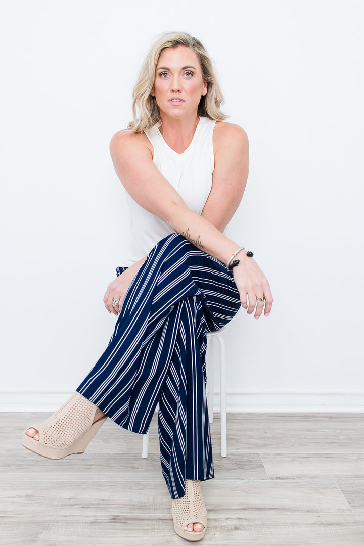 Tall Yacht Pants | Striped The Elevated Closet