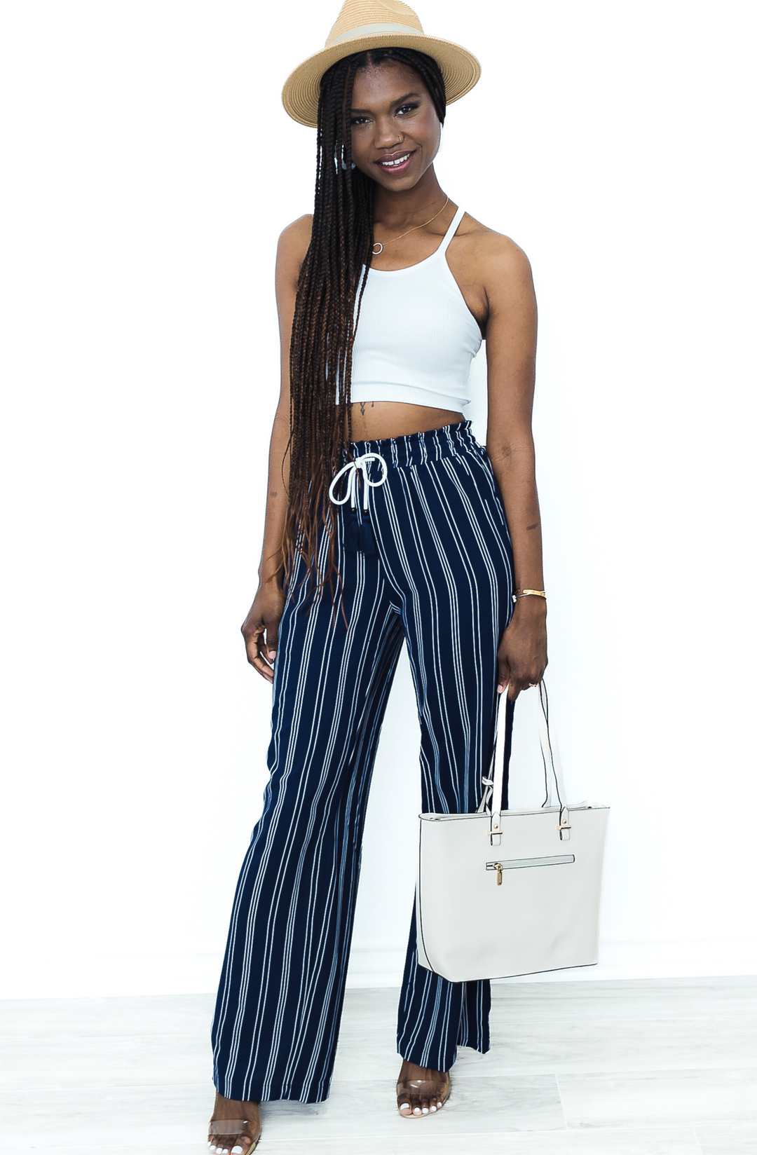 Tall Yacht Pants | Striped The Elevated Closet